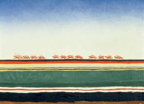 Malevich, Kazimir Severinovich - Kunstdruk Red Cavalry, (40 x 30 cm)