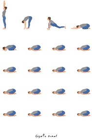 Ilustratie Yoga Routine, Giselle Dekel
