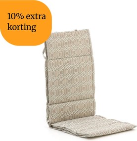 + 10% kassakorting | Dunne tuinkussen | Bruin | Katoen/Polyester | Madison | 125x50cm | Kees Smit Tuinmeubelen
