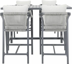 Garden Impressions Tarera bar tuinset 5-delig - donker grijs