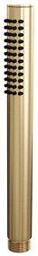 Brauer Stripe opbouw regendouche met 25cm hoofddouche en staafhanddouche messing geborsteld PVD