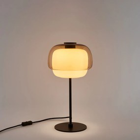 Tafellamp van gekleurd glas, KINOKO