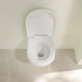 Villeroy & Boch O.Novo toiletbril met softclose en quickrelease wit
