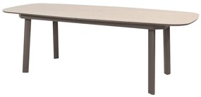 Taste by 4 Seasons Manolo uitschuifbare tuintafel terre met keramisch blad 230 - 290 cm Tuintafel   bruin weerbestendig