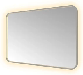 Hotbath &More Soft Square rechthoekige spiegel 120x80cm geborsteld gunmetal PVD