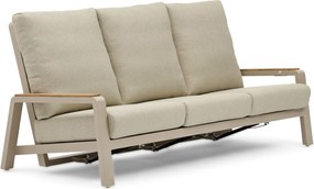 Stoel en Bank Loungeset 5 personen Aluminium Zand/Beige  Osmen Manly