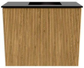 Mondiaz Joya 50cm toiletmeubel oak met wastafel faye rechts zonder kraangat urban