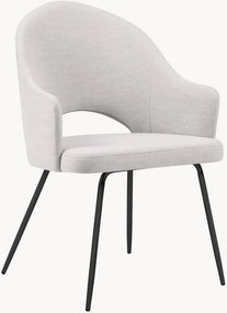 Set van 2 armstoelen Lys in linnenlook met bekleding