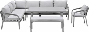 Garden Impressions Tarera lounge dining set 7-delig R - taupe