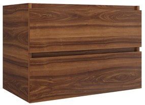 Fontana Dark Emperador badkamermeubel walnoot 120cm zonder kraangat