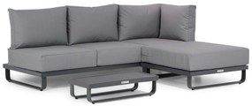 Platform Loungeset Aluminium Grijs 3 personen Lifestyle Garden Furniture Venezia