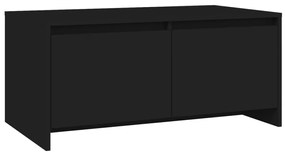 vidaXL Salontafel 90x50x41,5 cm spaanplaat zwart