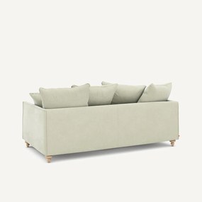 3-zits slaapbank in stonewashed fluweel, Lazare