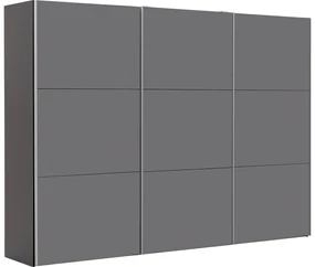 Goossens Kledingkast Easy Storage Sdk, 303 cm breed, 220 cm hoog, 3x 3 paneel glas schuifdeuren