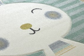 Tapijt PETIT RABBIT Konijn , Konijntje groen