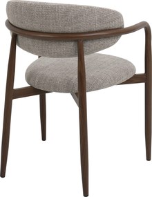 Eetkamerstoel Walnoot Met Armleuningen