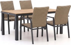 Diningset Manifesto  | 4 personen polywood | Tuinset stapelbaar | 5-delig | Kees Smit Tuinmeubelen