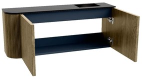 Mondiaz Joya 100cm toiletmeubel ronding links dusk met wastafel faye rechts zonder kraangat urban
