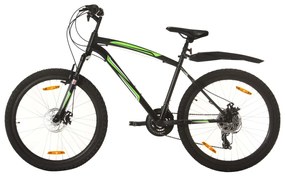 vidaXL Mountainbike 21 versnellingen 26 inch wielen 42 cm zwart