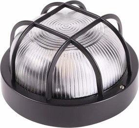 Bulleye lamp rond zwart
