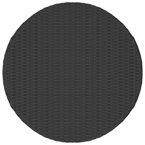 vidaXL Salontafel 68x68x30 cm poly rattan zwart