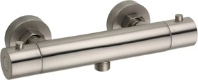 Saqu Essential douche thermostaatkraan 15cm geborsteld staal