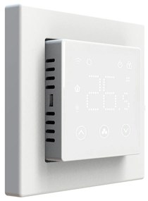 Saniclear Glow witte Wifi thermostaat voor elektrische vloerverwarming