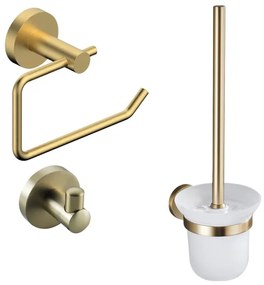 Fortifura Calvi Toiletset 3-delig Geborsteld Messing PVD (Goud) SW639937 SW639940 SW639938