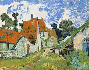 Kunstreproductie Street in Auvers-sur-Oise (1890), Vincent van Gogh