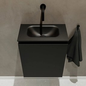 Mondiaz Ture 40cm toiletmeubel urban met wastafel urban midden geen kraangat