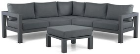 Hoek loungeset 5 personen Aluminium Grijs Lifestyle Garden Furniture Luca