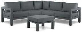 Hoek loungeset 5 personen Aluminium Grijs Lifestyle Garden Furniture Luca