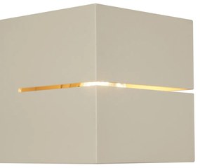 Moderne wandlamp beige G9 vierkant - Transfer