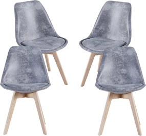 Set 4 Synk Vintage Stoelen