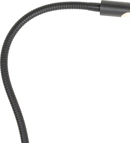 Klem bureaulamp zwart incl. LED met touch dimmer - Lionard