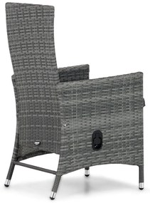 Domani Furniture Beluga Dining Tuinstoel Verstelbaar Wicker Grijs