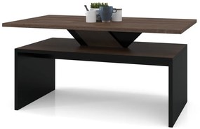 SISI bruin eiken / zwart, salontafel
