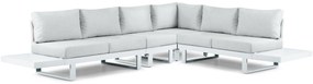 Hoek loungeset 6 personen Aluminium Wit  Lifestyle Garden Furniture Lorenzo