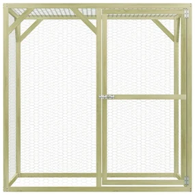 vidaXL Kippenhok 1,5x1,5x1,5 m geïmpregneerd grenenhout