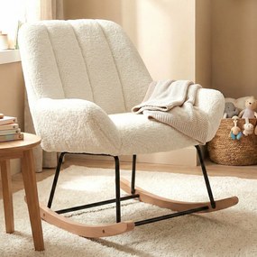 Schommelstoel Cream Stof