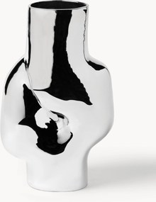 Handgemaakte glazen vaas Gleam, H 32 cm