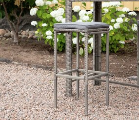 The Outsider Barkruk Noud - Grijs Wicker - 75cm - The Outsider