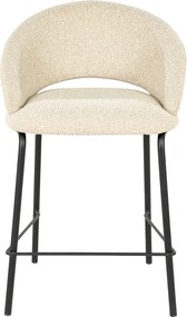 By-Boo Nido Barkruk Met Zwart Onderstel Beige