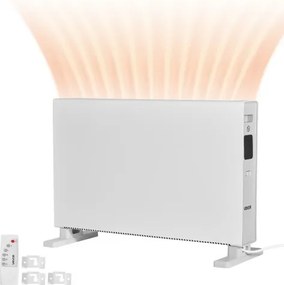 VEVOR Convectorkachel, 2000W elektrische convectorkachel met afstandsbediening en aanraakbediening, 3 standen, 24-uurs timer, met kantel- en oververhittingsbeveiliging voor thuis en op kantoor