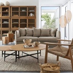 Bank 3-, 4- of 5-zits in dik stonewashed linnen, Neo Chiquito