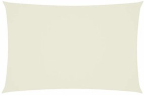 vidaXL Zonnescherm rechthoekig 2x4 m oxford stof crèmekleurig
