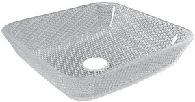 Sapho Skyfall glazen waskom 40x40cm