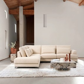 Hoekslaapbank links badstof, Marsile