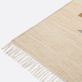 Vloerkleed in jute met vintage patroon, Quimo