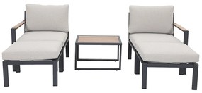 Garden Impressions Cinto balkon loungeset 5-delig - donker grijs